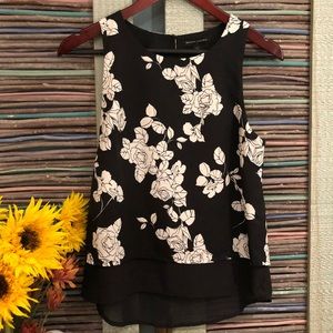 Banana Republic two tier floral tank